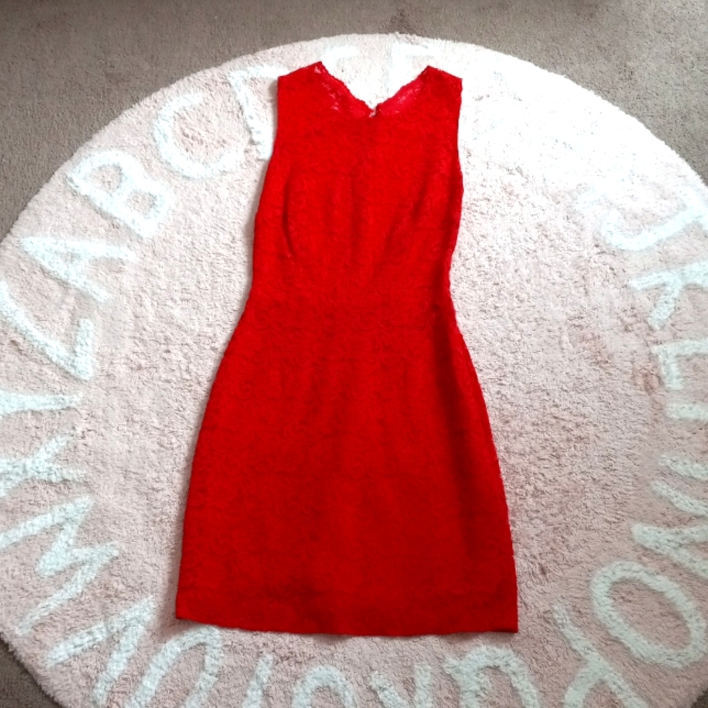 Barney's Co-op lace shift dress 8 silk blend